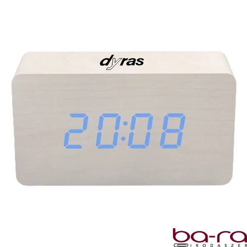 Ébresztőóra DYRAS ALCL-002WH fehér