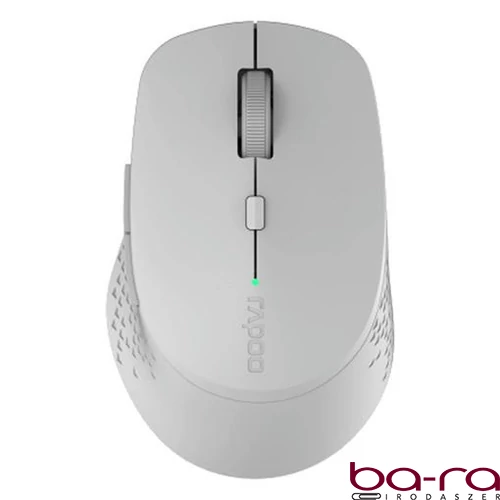 Egér vezeték nélküli RAPOO M300 bluetooth 2,4 GHz 6 gombos világosszürke