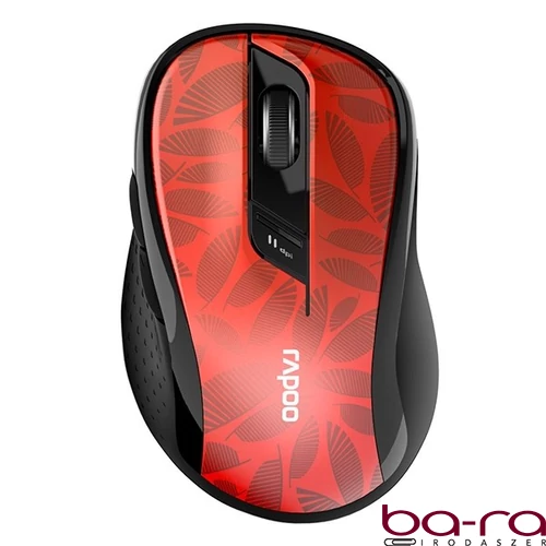 Egér vezeték nélküli RAPOO M500 Bluetooth 2,4 GHz piros