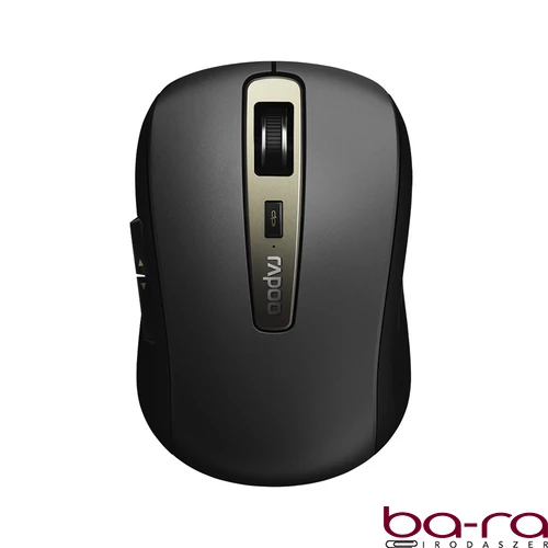 Egér vezeték nélküli RAPOO MT350 bluetooth 2,4 GHz 6 gombos fekete