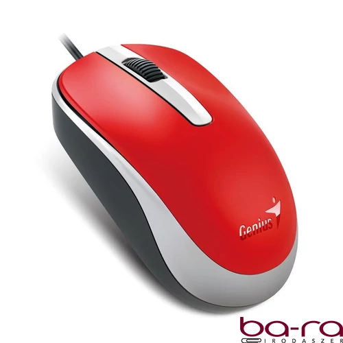 Egér vezetékes GENIUS DX-120 USB piros
