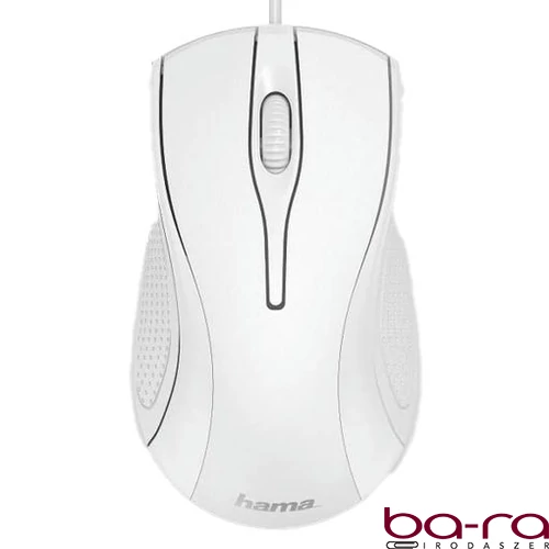 Egér vezetékes HAMA MC-200 USB 1200 DPI fehér