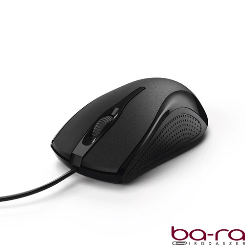 Egér vezetékes HAMA MC-200 USB 1200 DPI fekete