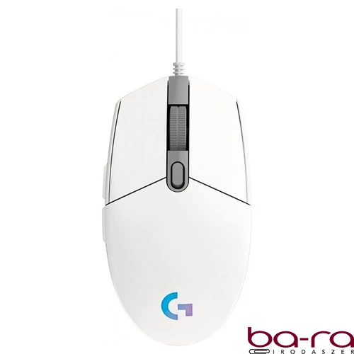 Egér vezetékes LOGITECH G102 LightSync USB 6 gombos 8000 DPI fehér