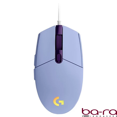 Egér vezetékes LOGITECH G102 LightSync USB 6 gombos 8000 DPI lila