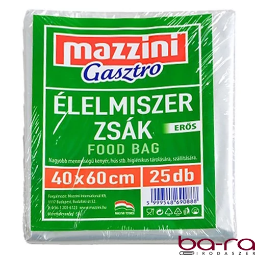 Élelmiszerzsák MAZZINI Gastro erős 40x60cm 25 darabos