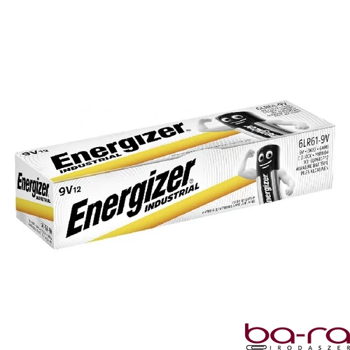 Elem ENERGIZER "AlkalinePowerIndustrial" 9V 12 darabos