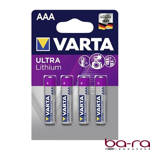 Elem mikro VARTA Ultra Líthium AAA 4-es