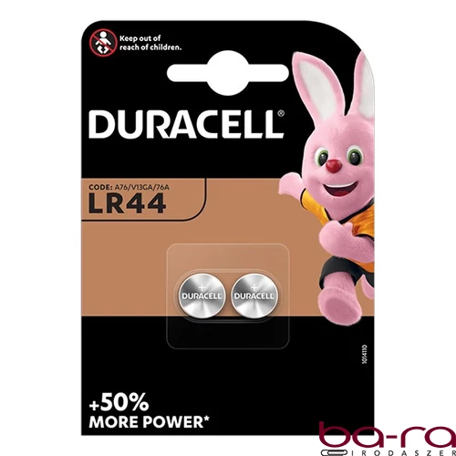 Gombelem DURACELL LR44 1,5V 2-es