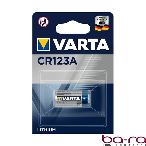 Gombelem VARTA CR123 1-es