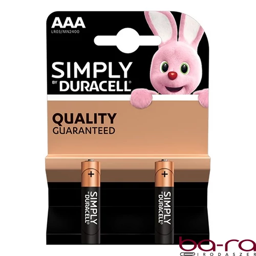 Elem mikro DURACELL Basic MN2400 AAA 2-es