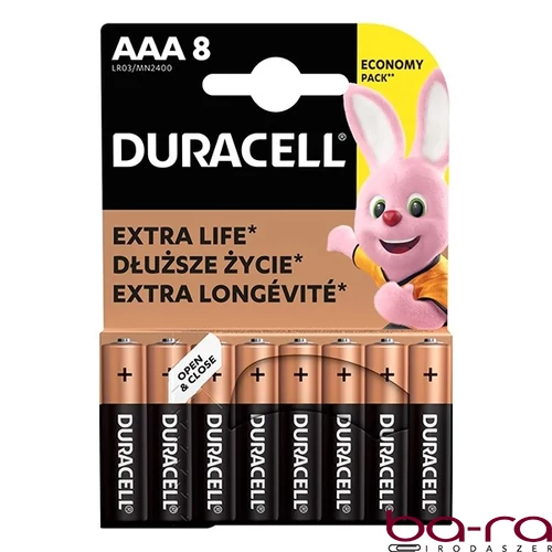 Elem mikro DURACELL Basic MN2400 AAA 8-as