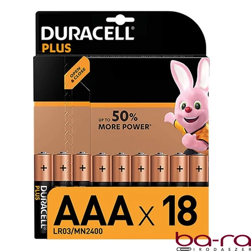 Elem mikro DURACELL Basic MX2400 AAA 18-as