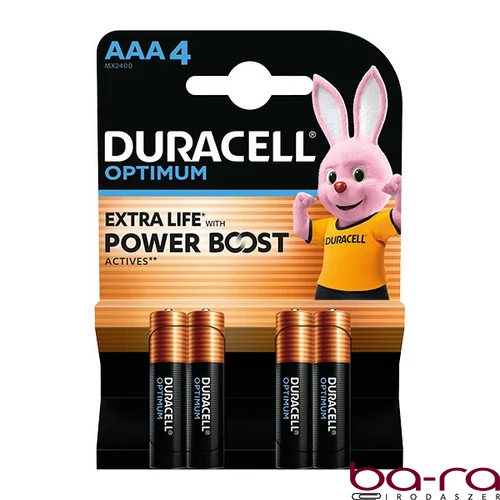 Elem mikro DURACELL Optimum AAA 4-es