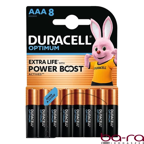 Elem mikro DURACELL Optimum AAA 8-as