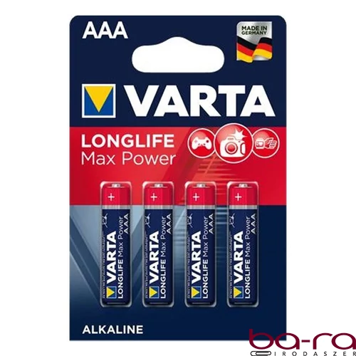 Elem mikro VARTA Longlife Max Power AAA 4-es