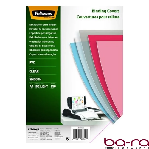 Előlap FELLOWES A/4 150 mikron víztiszta 100/csom