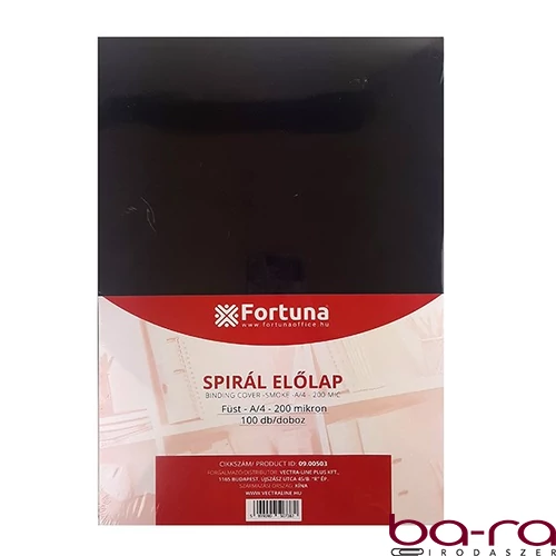 Előlap FORTUNA A/4 füst 200 mikron 100/dob