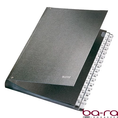 Előrendező LEITZ A/4 pp/karton A-Z fekete