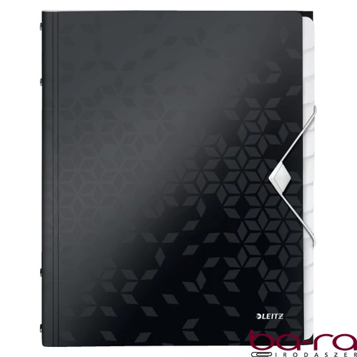 Előrendező LEITZ Wow A/4 PP 12 részes fekete