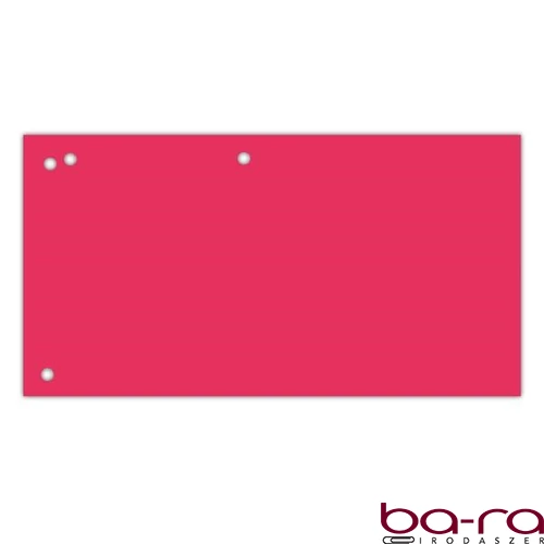 Elválasztócsík DONAU 105x235 mm karton piros 100 darabos