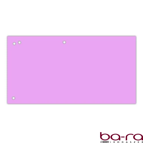 Elválasztócsík DONAU 105x235 mm karton rózsaszín 100 darabos