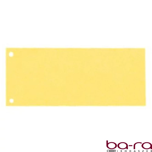 Elválasztócsík ESSELTE 105x240mm karton sárga 100 darabos
