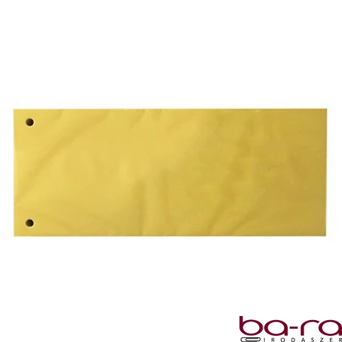 Elválasztócsík FORTUNA 105x235mm karton sárga 100 darabos