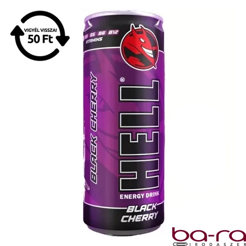 Energiaital HELL Black Cherry 0,25L DRS