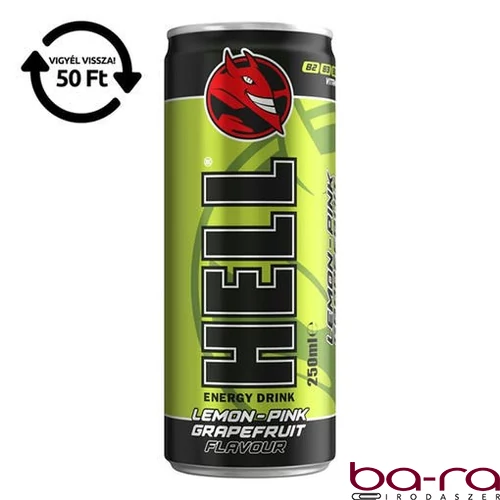 Energiaital HELL Lemon-pink-grapefruit 0,25L DRS