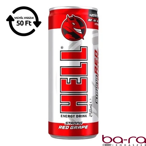 Energiaital HELL Red Grape 0,25L DRS