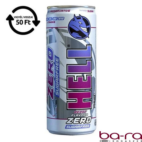 Energiaital HELL Zero Berry 0,25L DRS