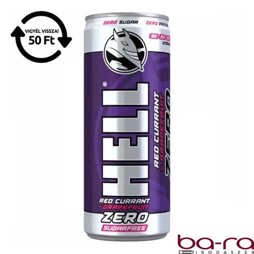 Energiaital HELL Zero ribizli-grapefruit 0,25L DRS