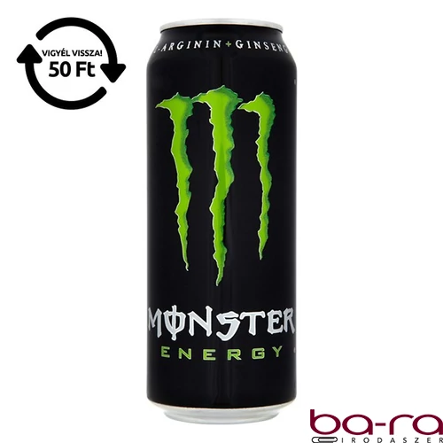 Energiaital MONSTER Energy 0,5L DRS