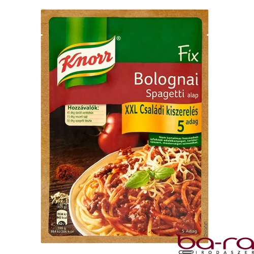 Ételalap KNORR Fix Bolognai spagetti XXL 89 g