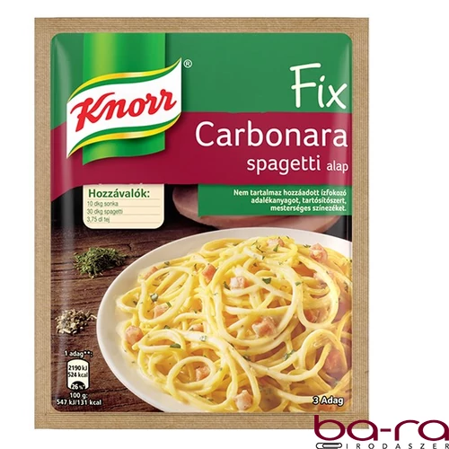 Ételalap KNORR Fix Carbonara spagetti 36 g