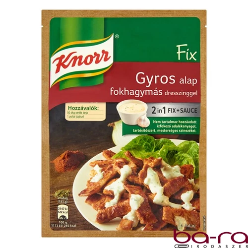 Ételalap KNORR Fix Gyros fokhagymás dresszinggel 40 g