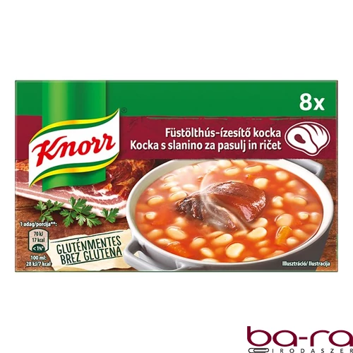 Ételízesítő KNORR Füstölthús-ízesítő kocka 80 g