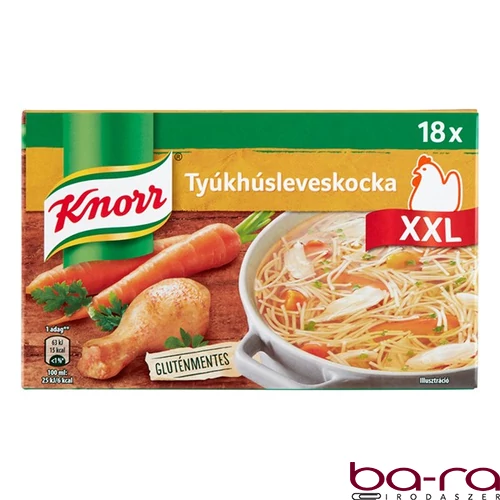 Ételízesítő KNORR Tyúkhúsleveskocka 180 g