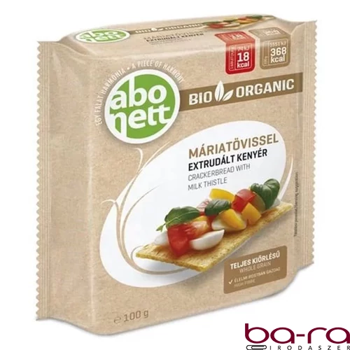 Extrudált kenyér ABONETT Bio máriatövissel 100 g