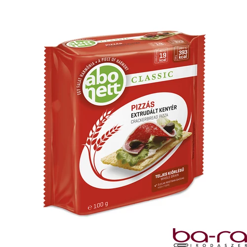 Extrudált kenyér ABONETT Classic teljes kiörlésű pizzás 100 g