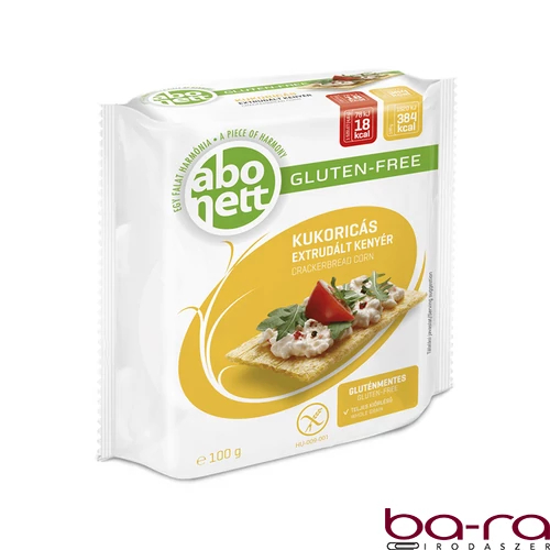 Extrudált kenyér ABONETT gluténmentes kukoricás 100 g