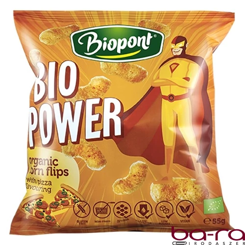 Extrudált kukorica BIOPONT pizzás 55 g