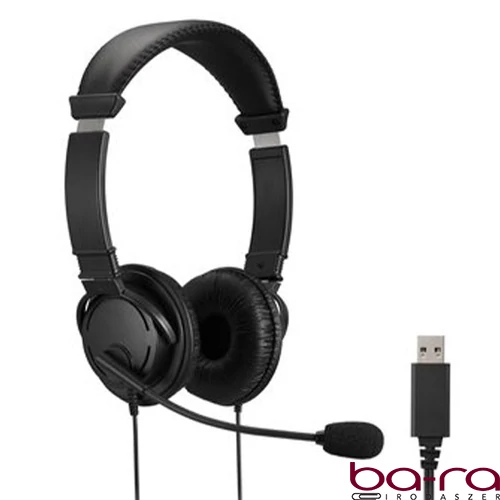 Fejhallgató KENSINGTON mikrononos USB-A csatlakozóval