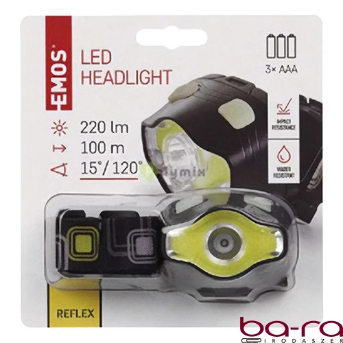 Fejlámpa EMOS LED 220 lumen