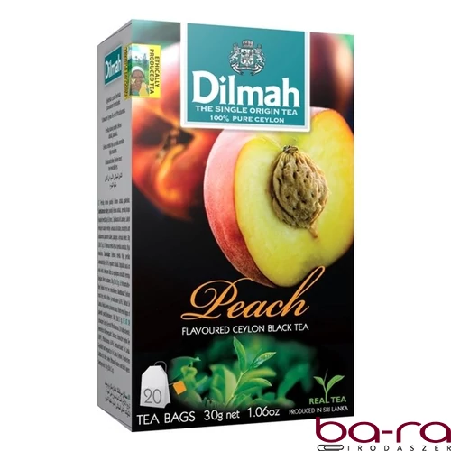 Fekete tea DILMAH Barack 20 filter/doboz
