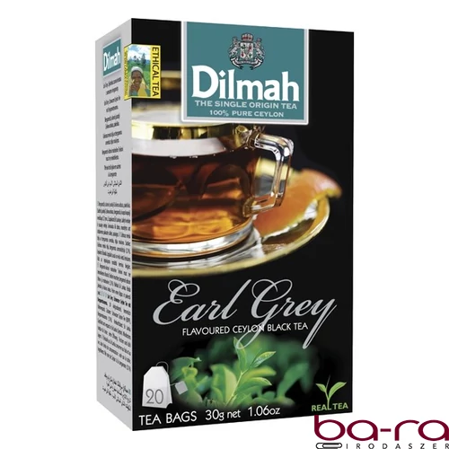 Fekete tea DILMAH Earl Grey bergamottal 20 filter/doboz