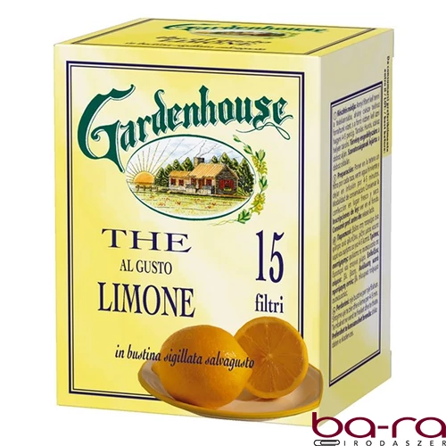 Fekete tea GARDENHOUSE citrom 15x2 g