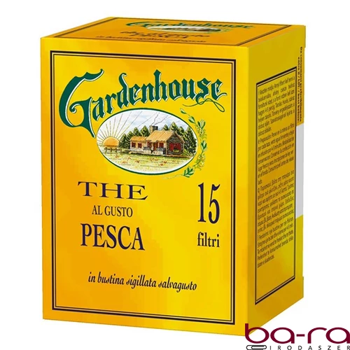 Fekete tea GARDENHOUSE őszibarack 15x2 g