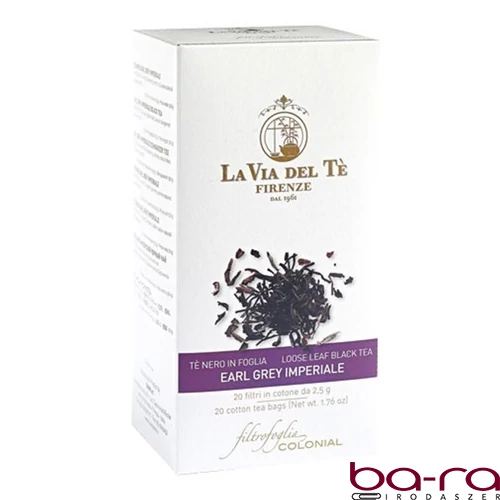 Fekete tea LA VIA Del TÉ Earl Grey 20x2,5 g